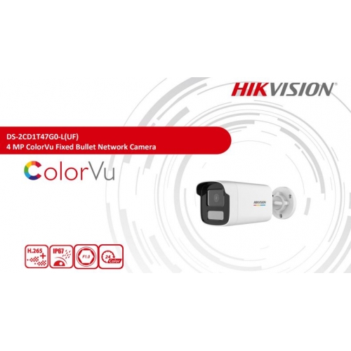 Camera IP Colorvu 4MP HIKVISION DS-2CD1T47G0-LUF