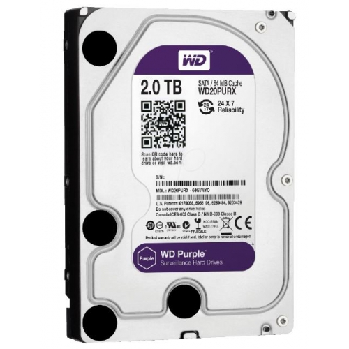 HDD PC Western Digital 2T PURPLE Dày Công ty (Chuyên Camera)