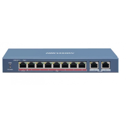 Switch 8 Port PoE Hikvision DS-3E0310HP-E